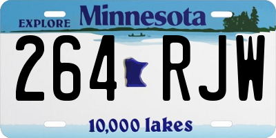 MN license plate 264RJW