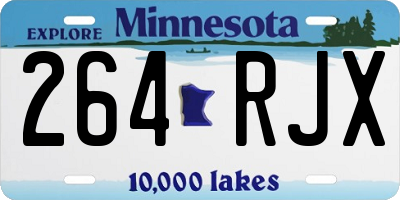 MN license plate 264RJX