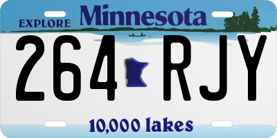 MN license plate 264RJY