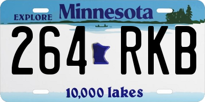 MN license plate 264RKB