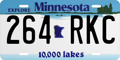 MN license plate 264RKC