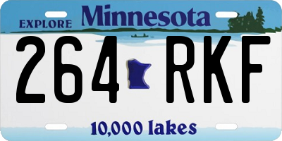 MN license plate 264RKF