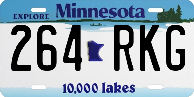 MN license plate 264RKG