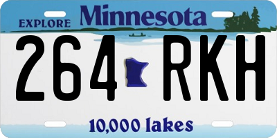 MN license plate 264RKH