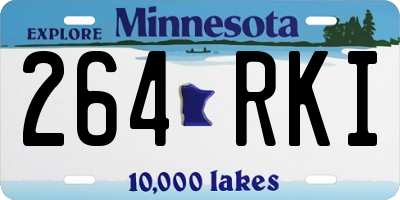 MN license plate 264RKI