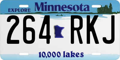 MN license plate 264RKJ