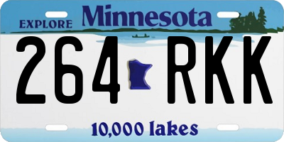 MN license plate 264RKK