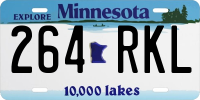 MN license plate 264RKL