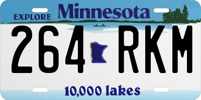 MN license plate 264RKM