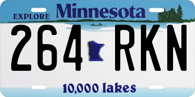 MN license plate 264RKN