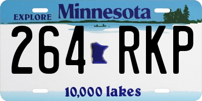 MN license plate 264RKP