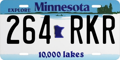 MN license plate 264RKR