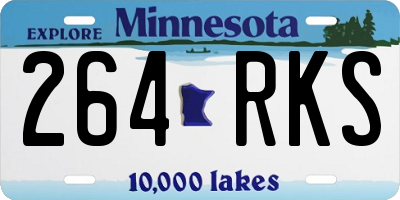 MN license plate 264RKS