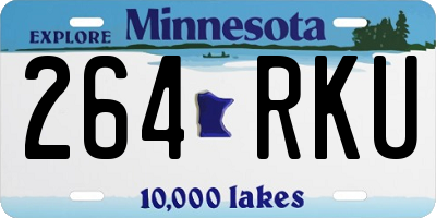 MN license plate 264RKU