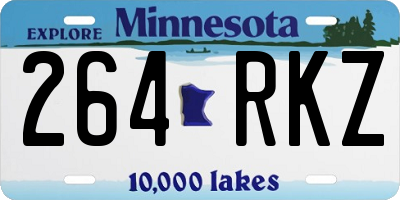 MN license plate 264RKZ