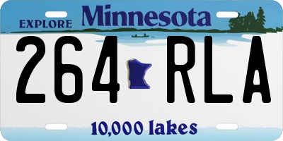 MN license plate 264RLA