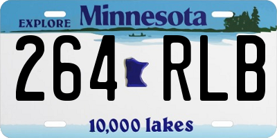 MN license plate 264RLB