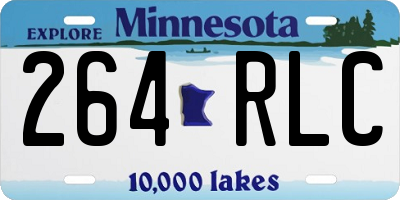 MN license plate 264RLC