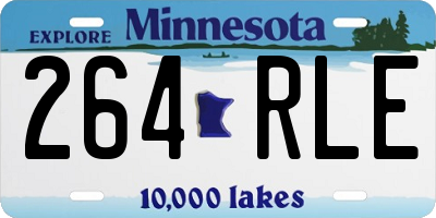 MN license plate 264RLE