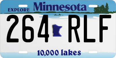 MN license plate 264RLF