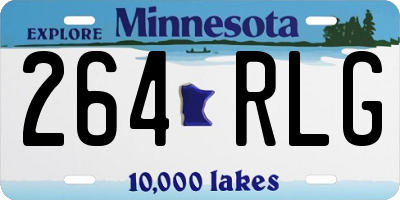 MN license plate 264RLG