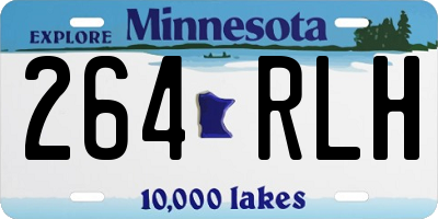 MN license plate 264RLH