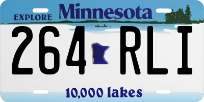 MN license plate 264RLI