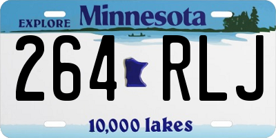MN license plate 264RLJ