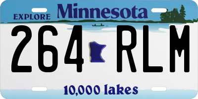 MN license plate 264RLM