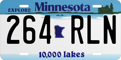 MN license plate 264RLN