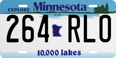 MN license plate 264RLO