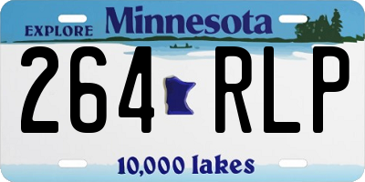 MN license plate 264RLP