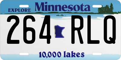 MN license plate 264RLQ
