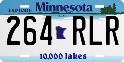 MN license plate 264RLR