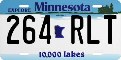 MN license plate 264RLT