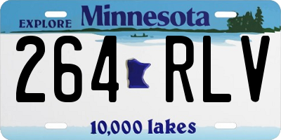 MN license plate 264RLV