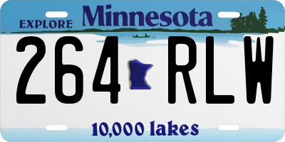 MN license plate 264RLW
