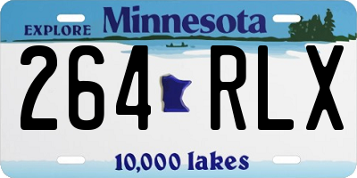 MN license plate 264RLX