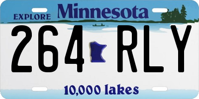 MN license plate 264RLY