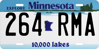 MN license plate 264RMA