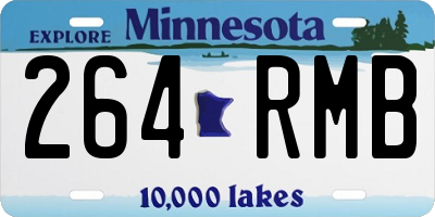 MN license plate 264RMB
