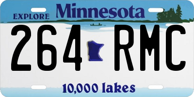 MN license plate 264RMC