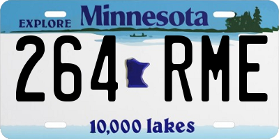 MN license plate 264RME