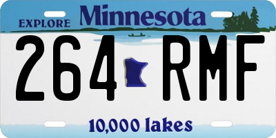 MN license plate 264RMF