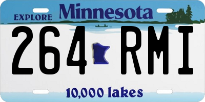 MN license plate 264RMI