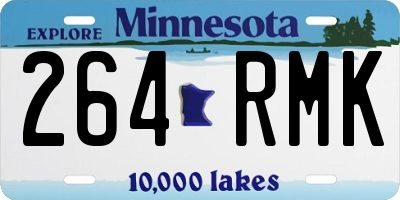 MN license plate 264RMK