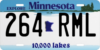 MN license plate 264RML