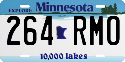 MN license plate 264RMO
