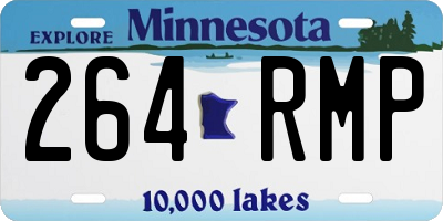 MN license plate 264RMP