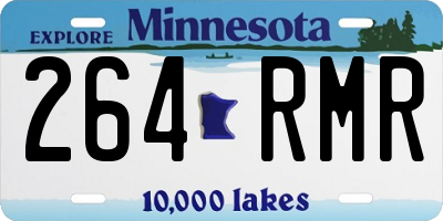 MN license plate 264RMR